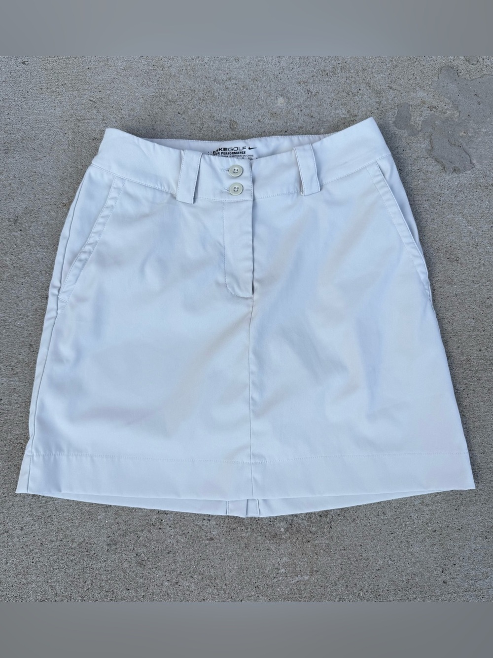 Nike Golf Tour Performance Dri-Fit Active Skort Gray Off-White Women's Size 0